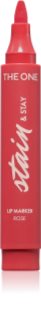 Oriflame The One Stain & Stay hosszan tartó rúzs filctoll forma árnyalat Rose 2.5 g