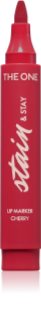 Oriflame The One Stain & Stay dolgoobstojna šminka v obliki flomastra odtenek Cherry 2.5 g