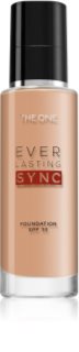 Oriflame The One Everlasting Sync дълготраен фон дьо тен SPF 30 цвят Light Ivory Neutral 30 мл.