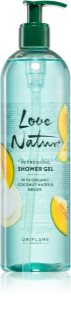 Oriflame Love Nature Coconut Water & Melon δροσιστικό τζελ ντους 500 ml