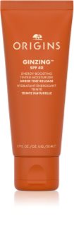 Origins GinZing™ Energy-Boosting Tinted Moisturizer κρέμα ημέρας με αναζωογονητική επίδραση SPF 40