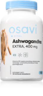 Osavi Ashwagandha ekstra 400 mg kapsułki na zapewnienie równowagi psychicznej i fizycznej 120 caps.