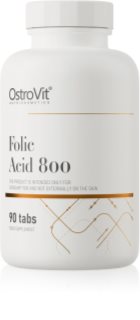 OstroVit Folic Acid 800 tabletki dla zwiększenia odporności, redukcji poziomu zmęczenia i wyczerpania 90 tabletek