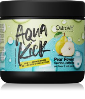 OstroVit Aqua Kick Pear Power proszek do przygotowania napoju wsparcie wydolności treningowej smak Pear 300 g