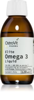 OstroVit Elite Omega 3 liquid roztwór do prawidłowego funkcjonowania serca i mózgu 120 ml