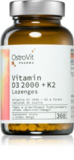 OstroVit Vitamin D3 2000 + K2 Lozenges tabletki do ssania z witaminami 360 tabletek
