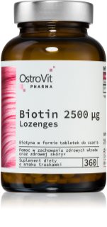 OstroVit Biotin 2500UI Lozenges tabletki na piękne włosy, skórę i paznokcie 360 tabletek