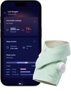 Owlet Dream Sock 0-18 m έξυπνη κάλτσα