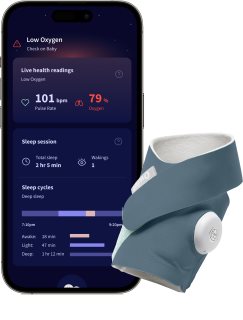 Owlet Dream Sock 0-18 m chytrá ponožka