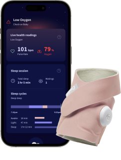 Owlet Dream Sock 0-18 m chytrá ponožka