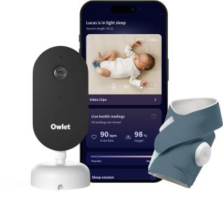 Owlet Dream Duo Dream Sock & Dream Sight set za dojenčke Bedtime Blue