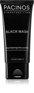 Pacinos Black Mask καθαριστική ξεφλουδιστική μάσκα με ενεργό άνθρακα 50 ml