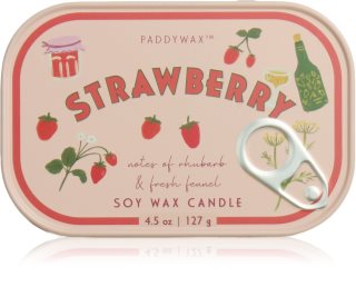 Paddywax Bistro Tin Strawberry mirisna svijeća u limenci 127 g