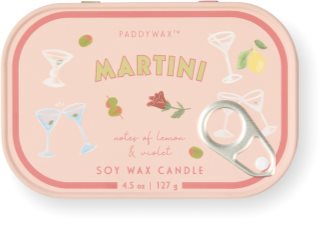 Paddywax Bistro Tin Martini illatgyertya alumínium dobozban 127 g