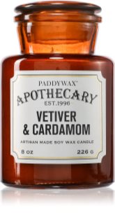 Paddywax Apothecary Vetiver & Cardamom bougie parfumée 226 g