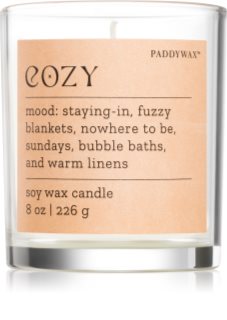 Paddywax Mood Cozy Cashmere & French Orris bougie parfumée 226 g