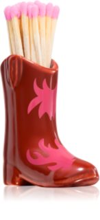 Paddywax Cowboy Boot Match Holder zápalky Red & Pink Flame 25 ks