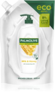 Palmolive Naturals Milk & Honey stressiä lievittävä suihkugeeli täyttöpakkaus 1000 ml