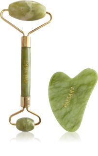 PALSAR7 Massage Roller and Guasha Green Xiuyan Jade masážní váleček na obličej a masážní pomůcka