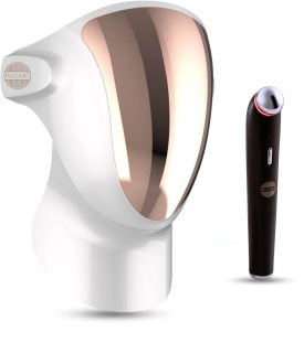 PALSAR7 Exclusive Set Professional LED Mask & Galvanic Iron set za zvýhodnenú cenu White/Gold