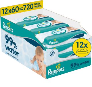Pampers 99% Water Baby Wipes vlhčené čisticí ubrousky pro děti