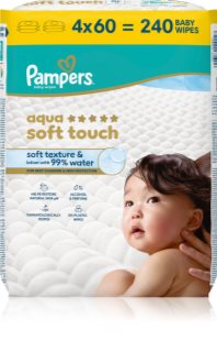 Pampers Aqua Soft Touch salviette detergenti umidificate per bambini