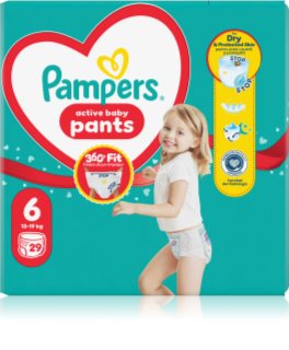 Pampers Active Baby Pants Size 6 vienkartinės sauskelnės-kelnaitės 13-19 kg 29 vnt.