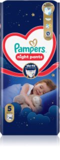 Pampers Night Pants Size 5 buksebleer til engangsbrug Nat 11-17 kg 46 stk.