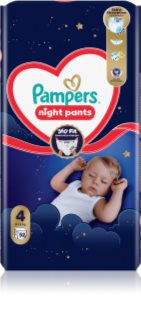 Pampers Night Pants Size 4 vienkartinės sauskelnės-kelnaitės naktinė priemonė 9-15 kg 52 vnt.