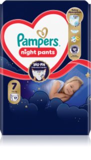 Pampers Night Pants Size 7 Einweg-Windelhöschen für die Nacht