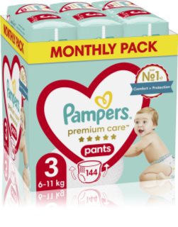 Pampers Premium Care Pants Size 3 Höschenwindeln 6-11kg 48 St.