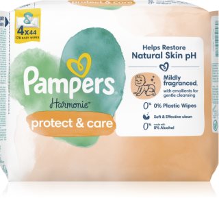 Pampers Harmonie Protect&Care nawilżane chusteczki oczyszczające dla dzieci z nagietkiem lekarskim