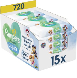 Pampers Harmonie Aqua Paw Patrol feuchte Feuchttücher für Kinder