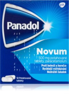Panadol Panadol Novum 500 mg potahované tablety ke snížení horečky a tlumení bolesti