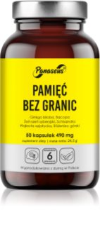 Panaseus Pamięć Bez Granic kapsułki do wspomagania funkcji mózgu i poprawy pamięci 50 caps.