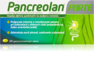 Pancreolan Pancreolan Forte 220mg enterosolventné tablety na podporu trávenia 60 tbl