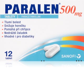 Paralen 500 mg potahované tablety 12 tbl