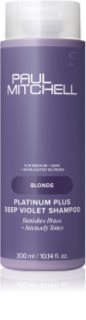 Paul Mitchell Blonde Platinum Plus Deep Violet Shampoo shampoing violet anti-jaunissement 300 ml