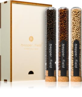 .pepper..field Sada zkumavek s Kampotským pepřem v krabičce dárková sada v krabičce