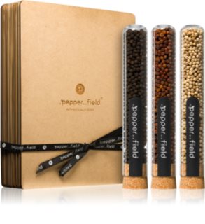 .pepper..field Sada zkumavek s Kampotským pepřem v krabičce dárková sada v krabičce