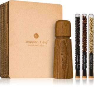 .pepper..field Glasröhrchenset mit Kampot-Pffefer mit der skandinavische Pfeffermühle Geschenkset in Schachtel