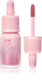peripera Ink Airy Velvet ruj crema cu efect matifiant culoare 21 Fluffy Peach 4 g