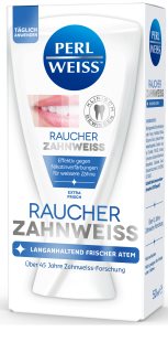 Perl Weiss Bleaching Toothpaste for Smokers dentifrice blanchissant pour les fumeurs 50 ml