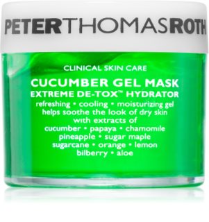 Peter Thomas Roth Cucumber De-Tox Gel Mask hidratáló gél maszk az arcra és a szem környékére