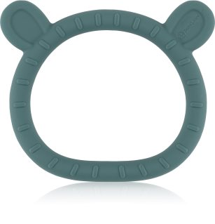 Petite&Mars Silicone teether Teddy прорізувач для дітей від народження Misty Green 1 кс