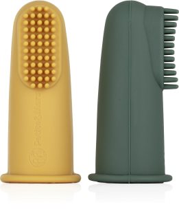 Petite&Mars Take&Match 0m+ szczoteczka do zębów na palec z futerałem