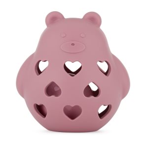 Petite&Mars Bear Basil 0m+ grzechotka Dusty Rose 1 szt.