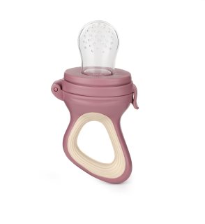 Petite&Mars Silicone Food Feeder 6m+ madsut Rose&Sand 1 stk.