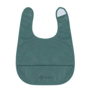 Petite&Mars PU Nate 6m+ bērnu priekšautiņš Misty Green 1 gab.