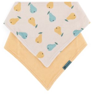 Petite&Mars Bandana Luke 3m+ Lätzchen Beige Pears&Intense Ochre 1 St.